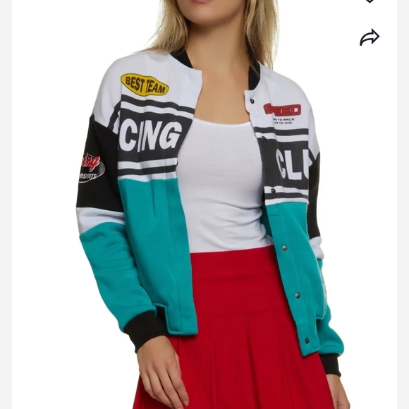 New Look Racing Club Jacket Blue and Black - Picture 1 of 9